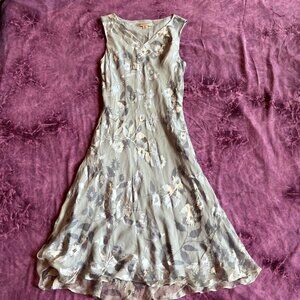 baby blue floral silk whimsical velvet burnout dress